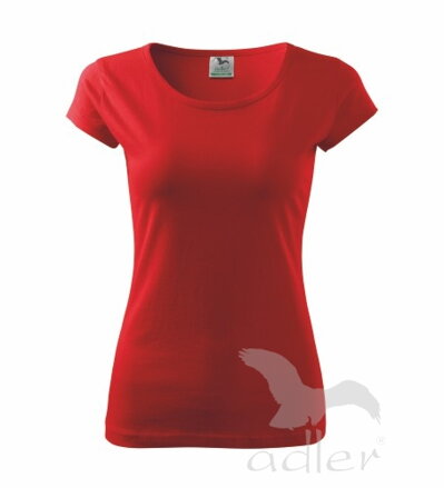 červené dámske tričko s krátkym rukávom Pure Adler 122