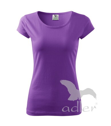 dámske fialové tričko Adler Pure 122 s krátkym rukávom
