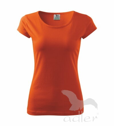 oranžové dámske tričko Pure s krátkym rukávom Adler bavlnené