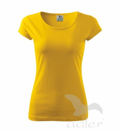 žlté dámske tričko s krátkym rukávom Pure Adler 122