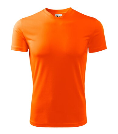 Malfini pánske tričko s krátkym rukávom FANTASY V124 nenóvé oranžové