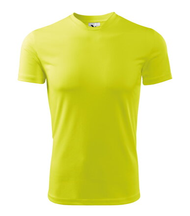 Malfini pánske tričko s krátkym rukávom FANTASY V124 neónové žlté
