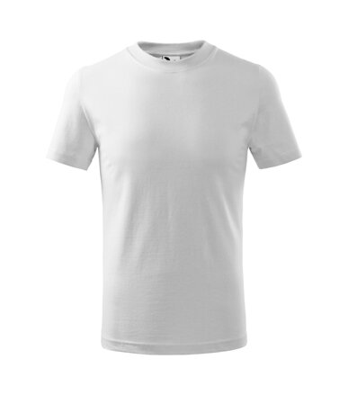 Adler detské tričko s krátkym rukávom Basic V138 biele