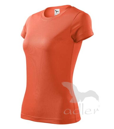 neónovo oranžové dámske tričko s krátkym rukávom Adler FANTASY 140 na šport, rýchsloschnúce
