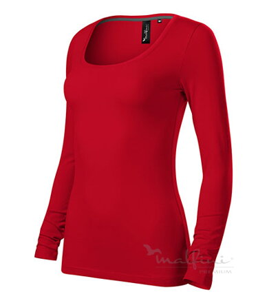 červené dámske obtiahnuté tričko Brave 156 Malfini Adler s dlhým rukávom