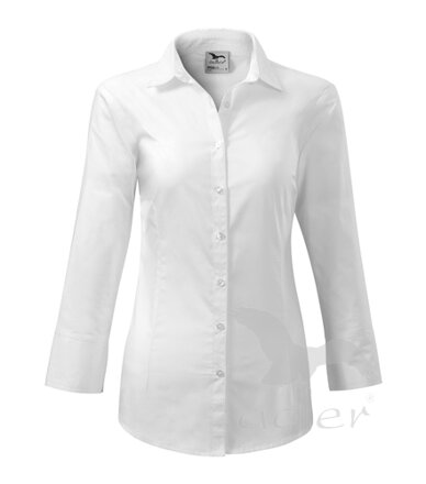 Malfini dámska blúzka - košeľa s 3/4 rukávom Style V218  biela