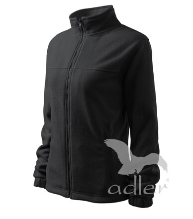 sivá dámska fleece mikina Adler 504 na zips, s vreckami