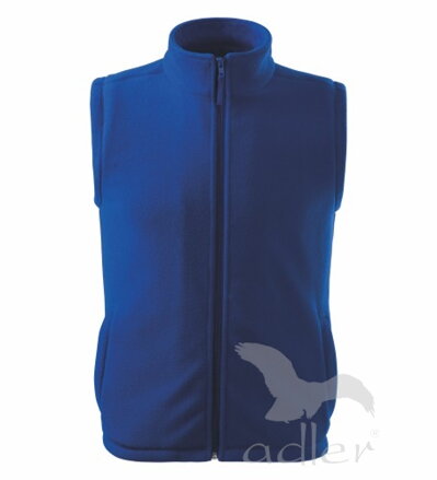 fleecova modrá vesta Adler Next 518 s vreckami