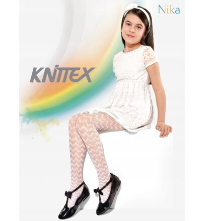 Knittex dievčenské pančuchy s plastickým vzorom Nika