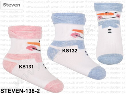 Steven kojenecké ponožky so vzorom 138-2