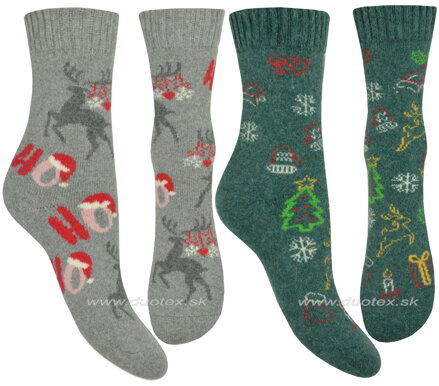 CNB teplé vianočné ponožky 37896-2