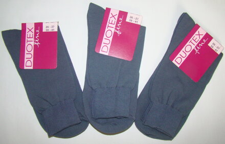 Duotex dámske bavlnené ponožky Nedana sivé