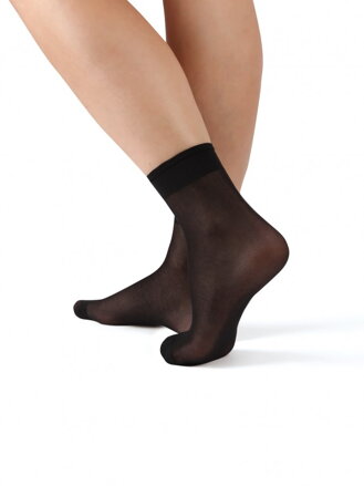 jemné dámske čierne ponožky Polo Evona
