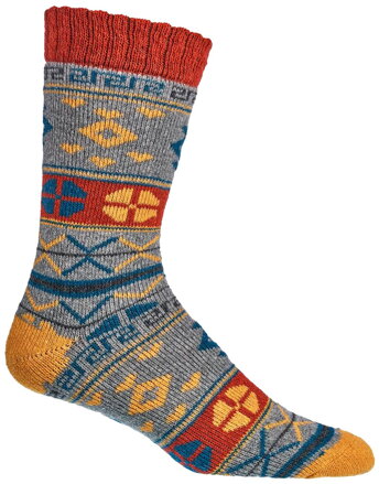SOCKS4FUN teplé ponožky so vzorom W-6538-1