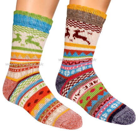SOCKS4FUN detské teplé ponožky W-3199-4