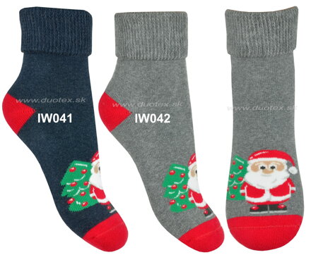 Steven detské froté vianočné ponožky 154-41
