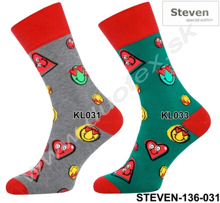 Steven valentínske vzorované ponožky 136-031