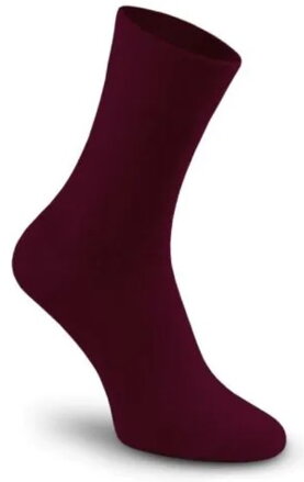 bordové hladké ponožky Klasik Tatrasvit bavlnené, jednofarebné, pánske, dámske