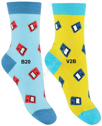 Wola chlapčenské vzorované ponožky w44.p01-vz.396