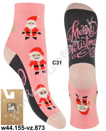Wola dámske vianočné ponožky w44.155-vz.873