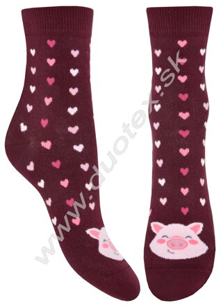 Wola dievčenské ponožky so vzorom w44.01p-vz.284