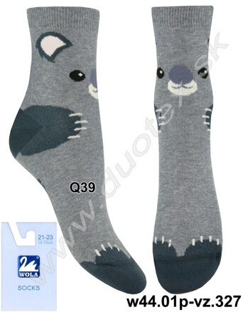 Wola dievčenské vzorované ponožky w44.01p-vz.327