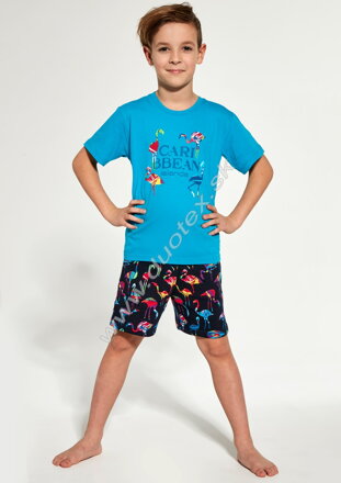 Cornette chlapčenské pyžamo s krátkym rukávom 789-Caribbean