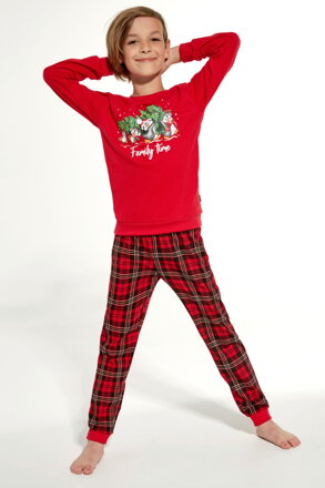 Cornette chlapčenské vianočné pyžamo s dlhým rukávom 593-Family-time