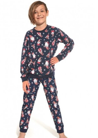 Cornette chlapčenské vianočné pyžamo s dlhým rukávom 263-Gnomes