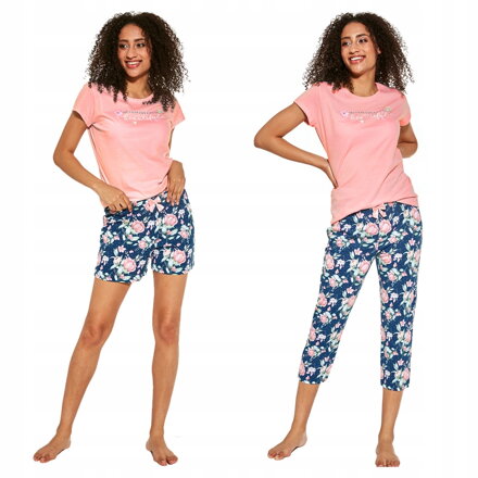 Cornette dámske trojdielne pyžamo s krátkym rukávom Beautiful466