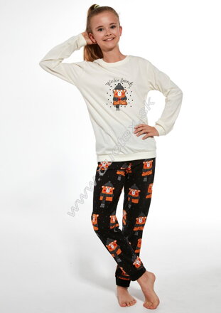 Cornette dievčenské pyžamo s dlhým rukávom 592-Winter-bear