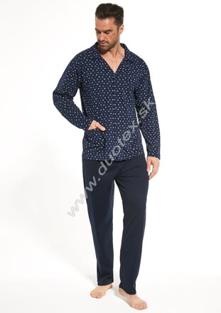 Cornette pánske pyžamo s dlhým rukávom na gombíky 114-Cornette-56