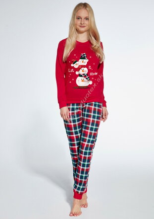 Cornette detské vianočné pyžamo s dlhým rukávom 594/172-Snowman