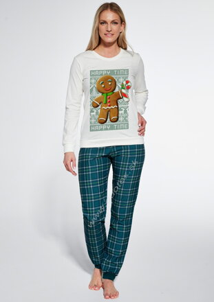 Cornette vianočné pyžamo s dlhým rukávom 671/347-Cookie