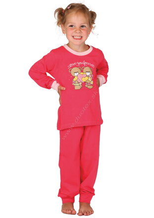Evona dievčenské pyžamo s dlhým rukávom P-Ruby