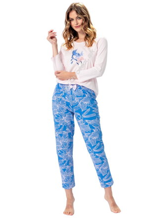 M-Max dámske pyžamo s dlhým rukávom Bianka1378