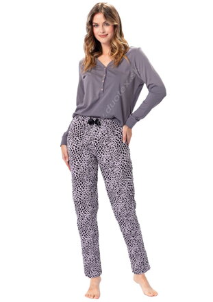 M-Max dámske pyžamo s dlhým rukávom Emilia1352