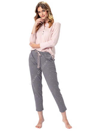 M-Max dámske pyžamo s dlhým rukávom Galla1364