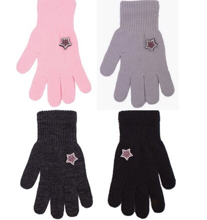 Rak dievčenské zimné rukavice R-180 17 cm