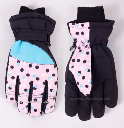 YO dievčenské lyžiarske rukavice REN-0319K 18cm