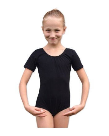 Jožánek dievčenský dres s krátkym rukávom čierny