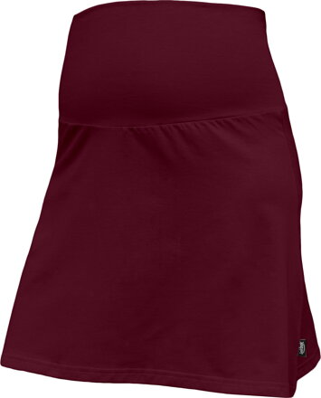 bordová tehotenská sukňa Jolana Jožánek, áčková, jednofarebná