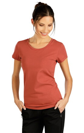 Litex dámske tričko s krátkym rukávom V5C207 hnedočervené