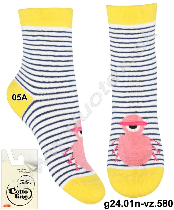 Gatta dievčenské ponožky so vzorom g24.01n-vz.580