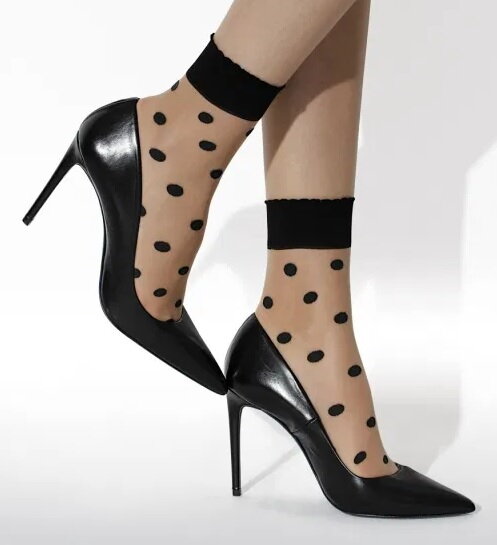 Knittex dámske jemné ponožky so vzorom Dots20
