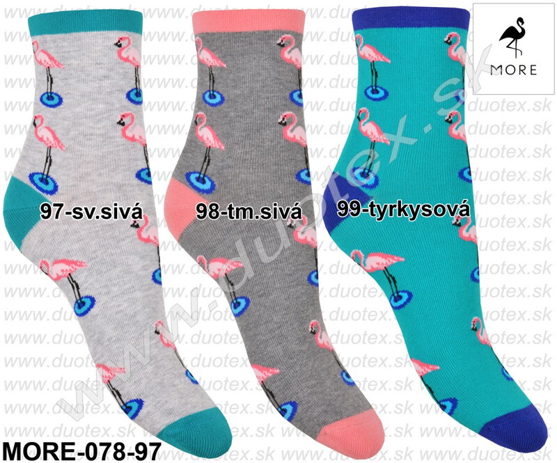 More dámske ponožky so vzorom 078-97