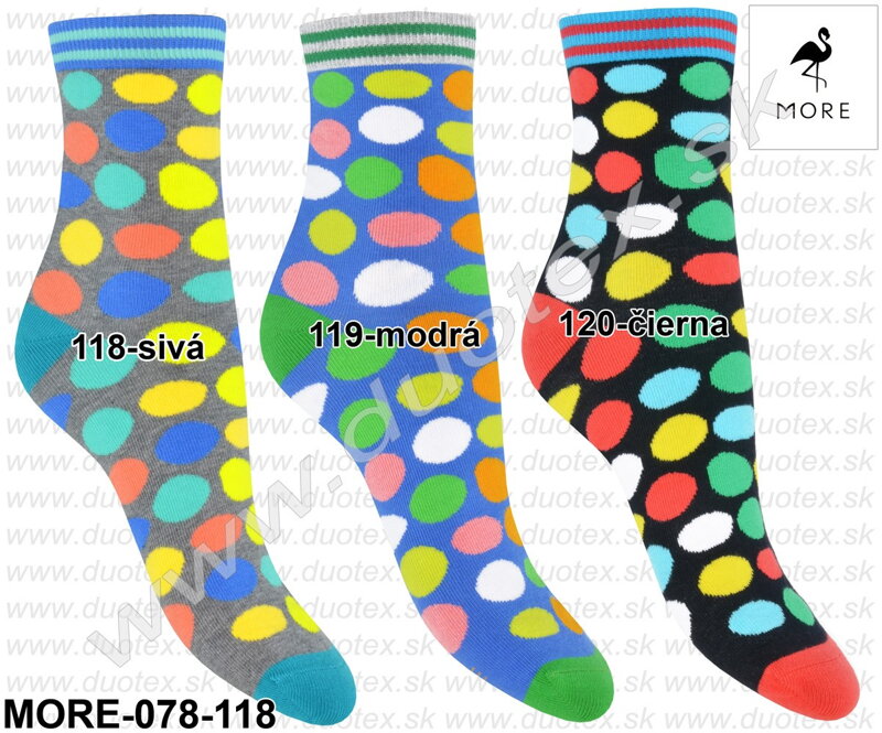 More dámske vzorované ponožky 078-118