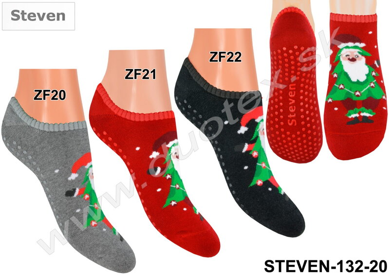 Steven vianočné členkové ponožky 132-20