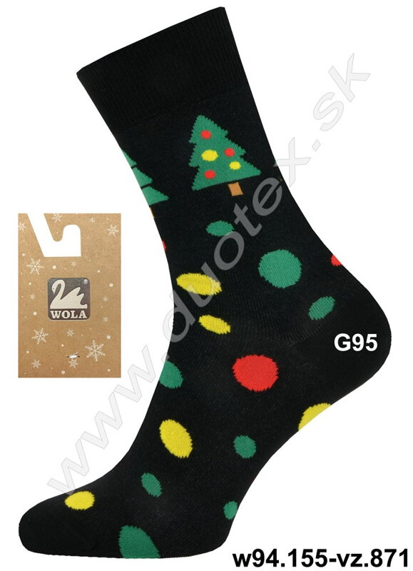Wola pánske vianočné ponožky w94.155-vz.871