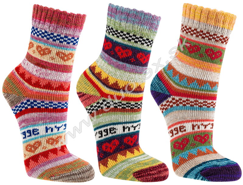 SOCKS4FUN detské teplé ponožky so vzorom W-3197-1